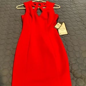 NWT cherry red body con dress Guess size 0